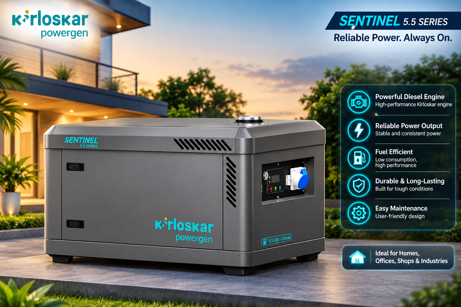 DNB PowerSol Generator Supplier in Thane, Mumbai and Navi Mumbai