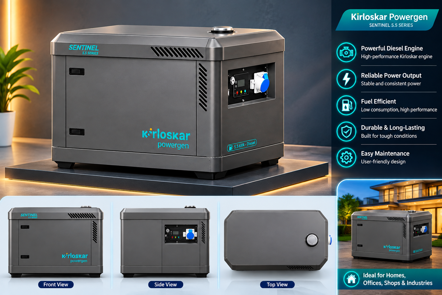DNB PowerSol Generator Supplier in Thane, Mumbai and Navi Mumbai